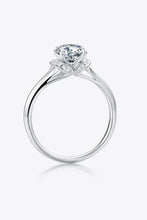 1 Carat Moissanite 925 Sterling Silver Split Shank Ring Rings