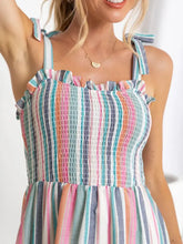Contrast Striped Square Neck Cami Dress Casual Dresses