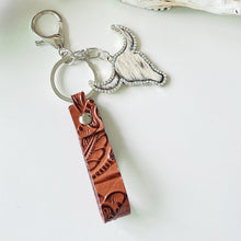 Rhinestone Bull Keychain Style C One Size