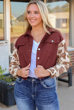 Fringe Detail Button Down Jacket Caramel Woman Outerwear