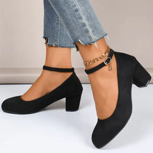 Point Toe Block Heels Pumps woman pumps