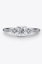 Moissanite Square Shape 925 Sterling Silver Ring Rings