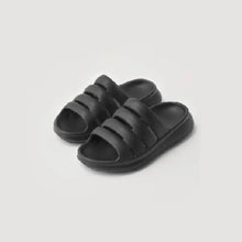 Open Toe Platform Slippers Black Woman Slippers