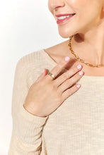 Adored Pearl Stainless Steel Open Ring Rings