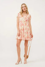 And The Why Square Neck Tiered Floral Fishnet Dress Casual Dresses