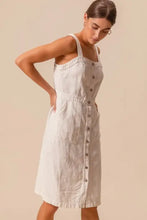 SO ME Button Down Pocket Front Pinafore Dress Casual Dresses