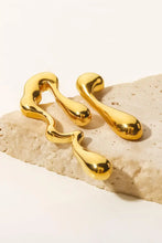 18K Gold Plated Geometric Mismatched Earrings Earrings