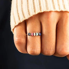 925 Sterling Silver Oil Drip Ring Rings