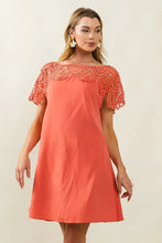 BiBi Crochet Lace Yoke Detailed Wrinkled Dress Casual Dresses