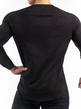 Men's Plus Size Round Neck Long Sleeve T-Shirt