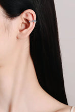 Moissanite Rhodium-Plated Cuff Earrings Earrings