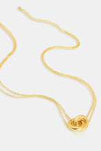 Linked Ring Pendant Chain Necklace Necklaces