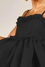 BiBi Ruffled Edge Sweet Heart Neck Sleeveless Tulle Dress Casual Dresses