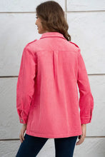Button Down Collared Jacket Woman Outerwear