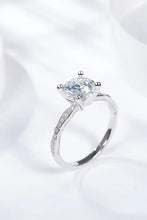 1.5 Carat Moissanite Side Stone Ring Rings