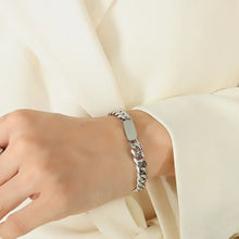 18K Gold-Plated Titanium Steel Bracelet Silver One Size Necklaces