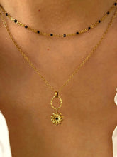 2-Piece Sunflower Pendant Necklace