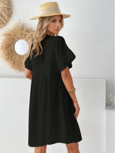 Round Neck Short Sleeve Mini Dress Casual Dresses