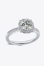 1 Carat Moissanite Platinum-Plated Ring Rings