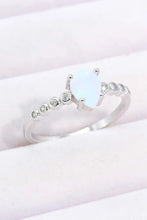 Teardrop Natural Moonstone Ring Moonstone Rings