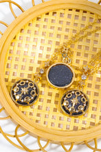 Vintage Blue Sandstone Pendant Copper Necklace Necklaces