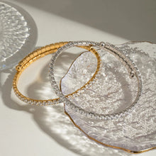 2-Piece Inlaid Zircon Bracelet
