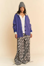 Davi & Dani Shawl Collar Ribbed Detail Button Up Cardigan