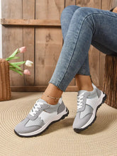 Contrast Lace Up Sneakers Woman Sneakers