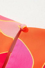 Abstract Floral Print Sleeveless Shift Mini Dress Casual Dresses