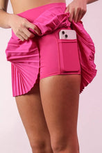 VERY J Pleated Activewear Skirt with Shorts Inside