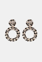 Round Shape Acrylic Dangle Earrings Black One Size Earrings