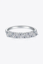 1 Carat Moissanite 925 Sterling Silver Half-Eternity Ring Rings
