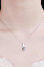 1 Carat Moissanite 925 Sterling Silver Chain-Link Necklace Silver One Size