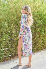 And The Why Floral Kimono Open Front Longline Cardigan Woman Outerwear