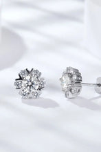 925 Sterling Silver Moissanite Stud Earrings Silver One Size Earrings
