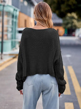 Round Neck Cable-Knit Sweater Sweater Pullovers