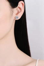 Platinum-Plated Moissanite Stud Earrings Earrings