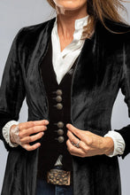Slit Back Open Front Cardigan Black