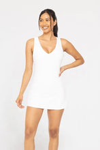 MONO B Adjustable Active A-line Dress WHITE