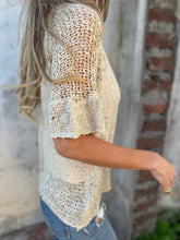 Full Size One Button Openwork Cardigan Plus Size