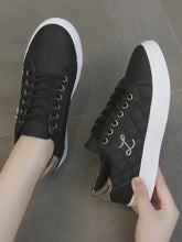 Quilted Platform Sneakers with Metallic Gold Accents Black Woman Sneakers