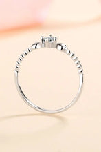 Adored Moissanite Heart 925 Sterling Silver Ring Rings