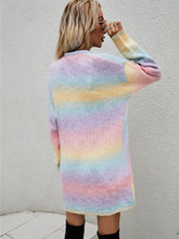 Angel Wings Full Size Pocketed Open Front Gradient Cardigan Woman Outerwear