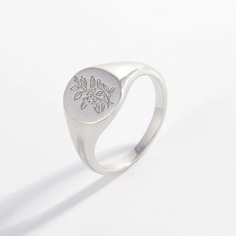 925 Sterling Silver Signet Ring Silver