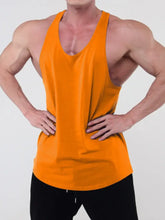 Men's Plus Size Round Neck Racerback Tank Mens Tops