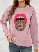 Round Neck Dropped Shoulder MAMA Graphic Sweatshirt Woman Sweatshirts