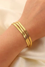 Triple-Layered Snake Chain Bracelet Necklaces
