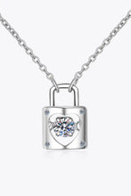 Adored Moissanite Lock Pendant Necklace Necklaces
