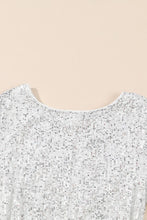 Sequin Tie Front T-Shirt Dress