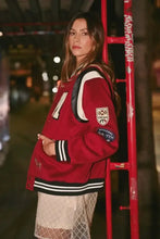 MABLE M Bomber Varsity Jacket with Patch Detail Woman Outerwear